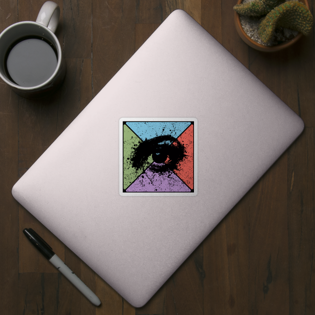 Gaze Vintage Eye Art – Mystical Pop Art Design by TuncGK